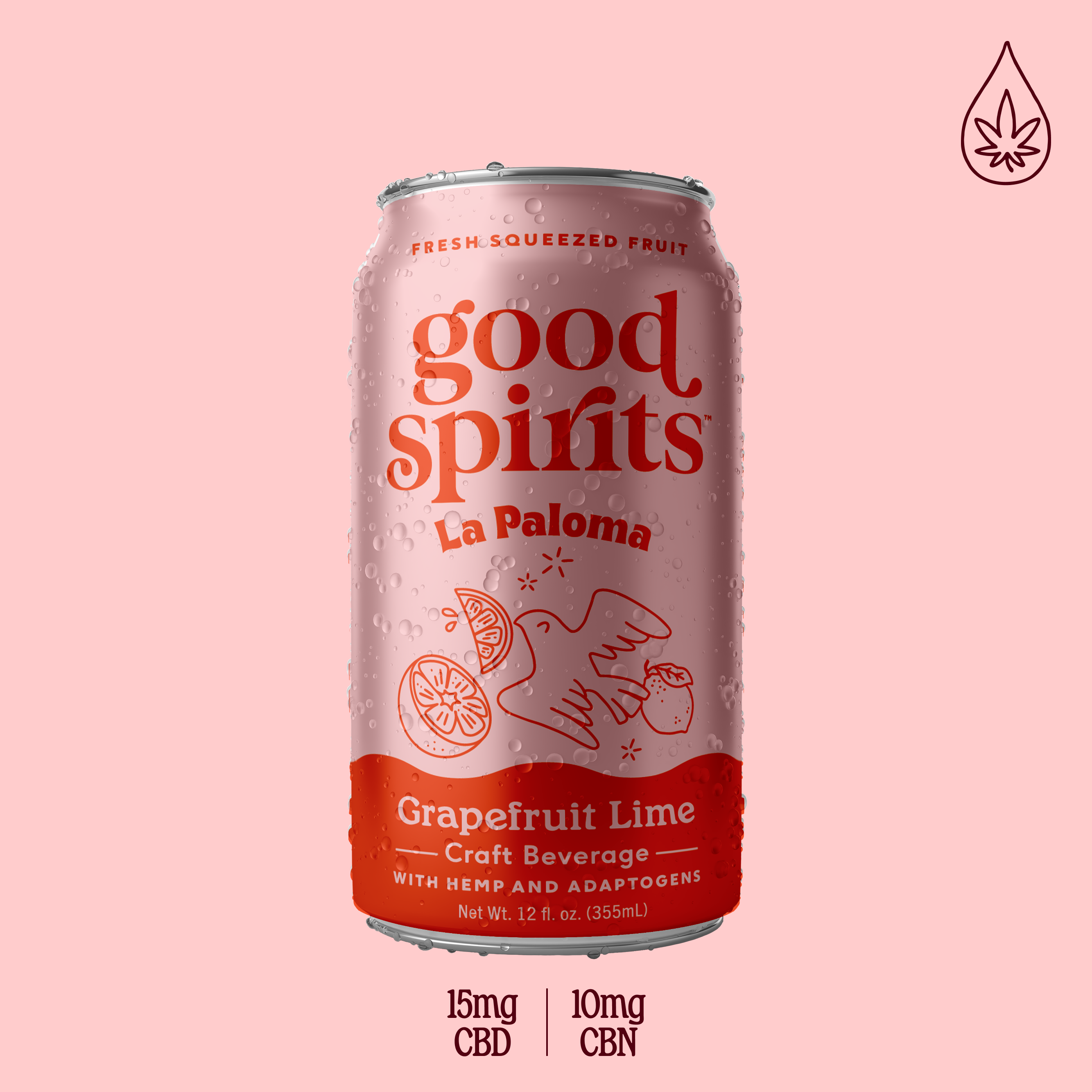 La Paloma | Grapefruit & Lime Hemp Beverage | Good Spirits
